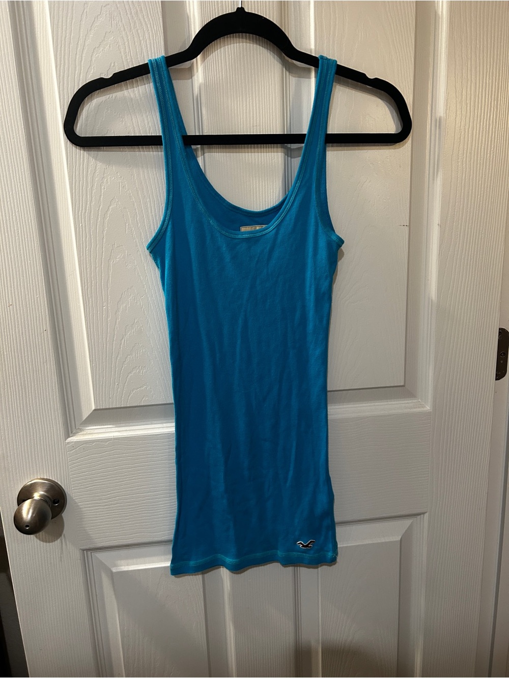 Authentic early 2000s Hollister bright Blue Tank Top - Slim Ribbed